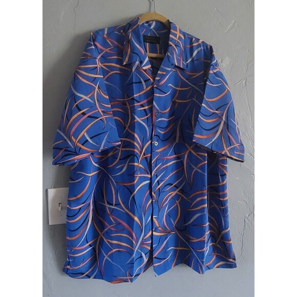 Barcode Shirt Men XL, Hawaiian Button Up, 24 Inch Of Armp To Armp,good Condictio - Picture 8 of 9